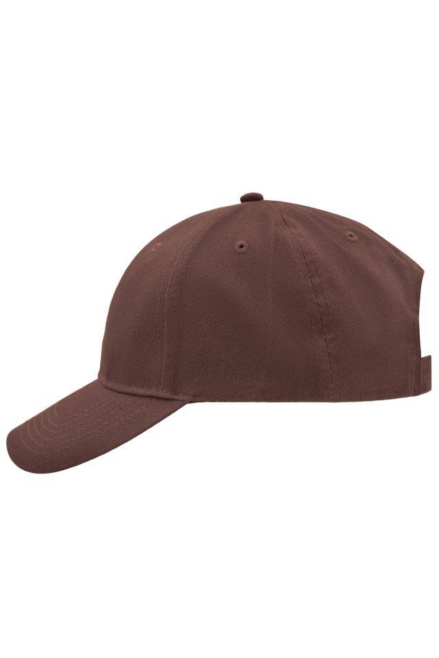 Brushed 6 Panel Cap Klassisches 6 Panel Cap mit gebürsteter Oberfläche braun, Gr. one size