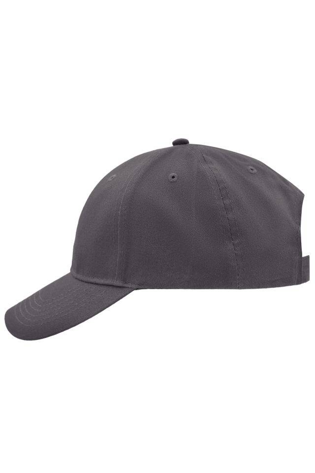 Brushed 6 Panel Cap Klassisches 6 Panel Cap mit gebürsteter Oberfläche grau, Gr. one size