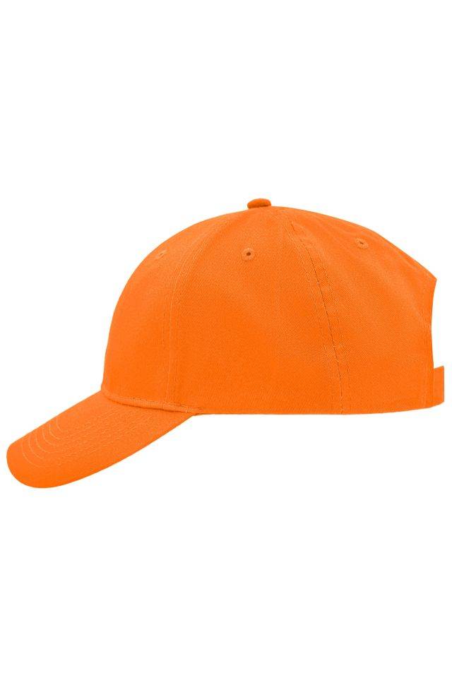 Brushed 6 Panel Cap Klassisches 6 Panel Cap mit gebürsteter Oberfläche orange, Gr. one size