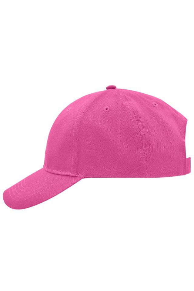 Brushed 6 Panel Cap Klassisches 6 Panel Cap mit gebürsteter Oberfläche pink, Gr. one size