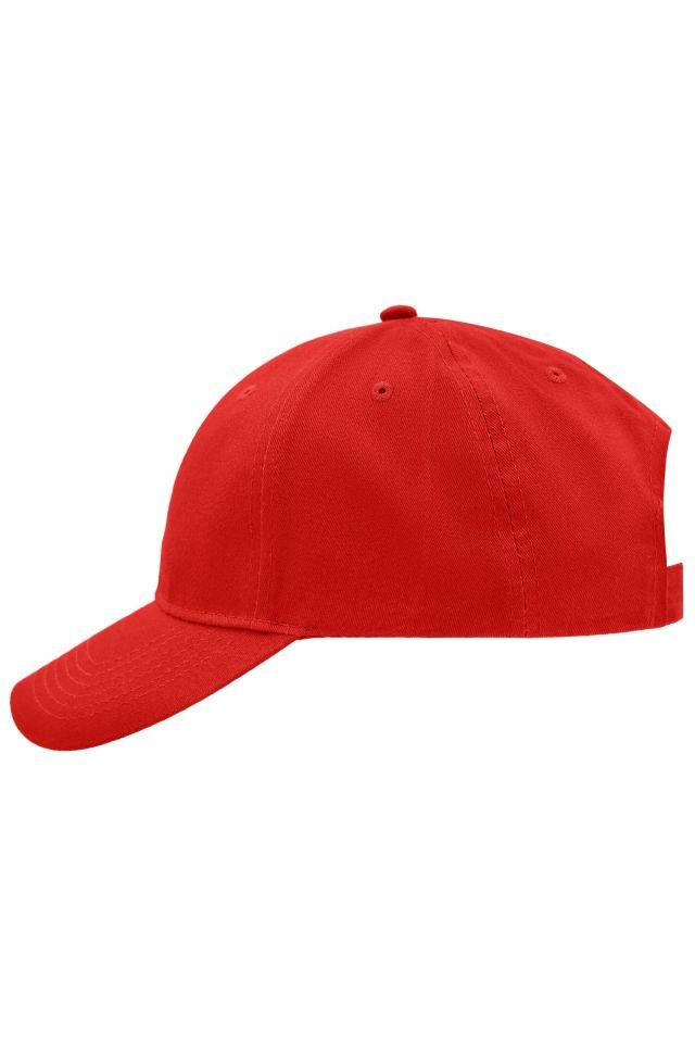 Brushed 6 Panel Cap Klassisches 6 Panel Cap mit gebürsteter Oberfläche rot, Gr. one size