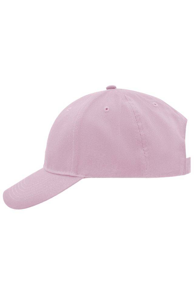 Brushed 6 Panel Cap Klassisches 6 Panel Cap mit gebürsteter Oberfläche pink/rot, Gr. one size