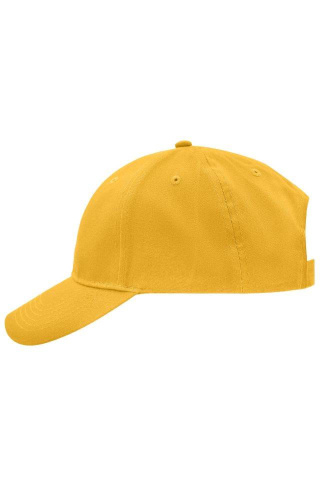 Brushed 6 Panel Cap Klassisches 6 Panel Cap mit gebürsteter Oberfläche gelb, Gr. one size