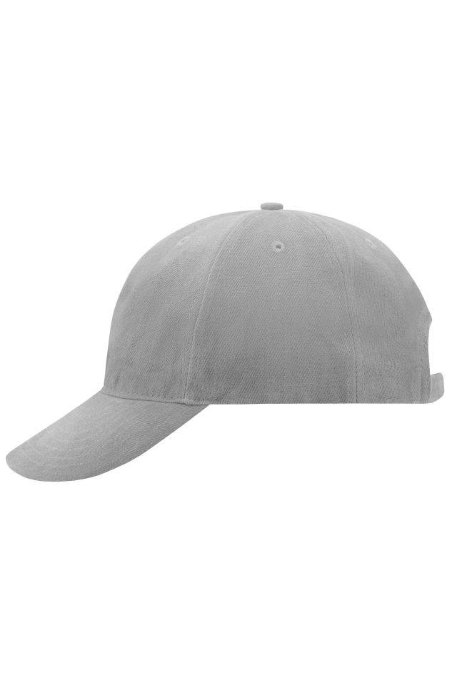 6 Panel Softlining Raver Cap Hochwertiges 6 Panel Cap mit leichter Laminierung für einfaches Besticken grau, Gr. one siz