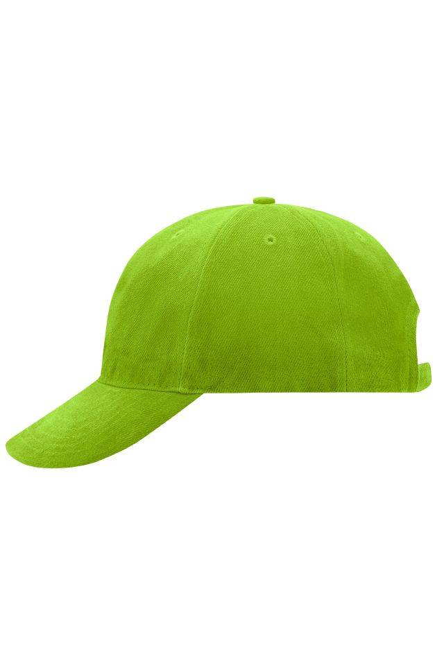 6 Panel Softlining Raver Cap Hochwertiges 6 Panel Cap mit leichter Laminierung für einfaches Besticken grün, Gr. one siz