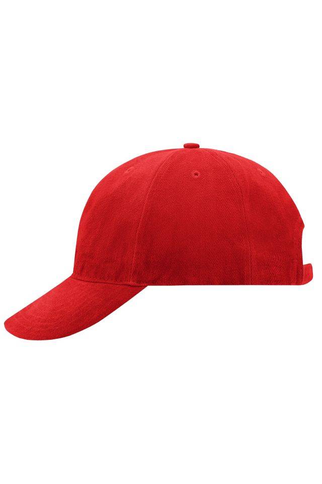 6 Panel Softlining Raver Cap Hochwertiges 6 Panel Cap mit leichter Laminierung für einfaches Besticken rot, Gr. one size