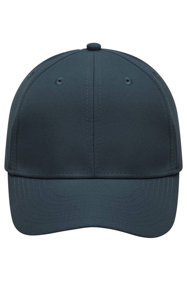 6 Panel Polyester Peach Cap Funktionelles Cap mit weicher Microfaser Oberfläche grau, Gr. one size