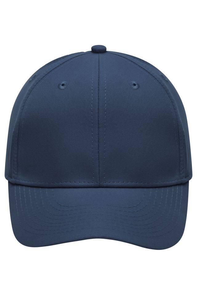 6 Panel Polyester Peach Cap Funktionelles Cap mit weicher Microfaser Oberfläche blau, Gr. one size