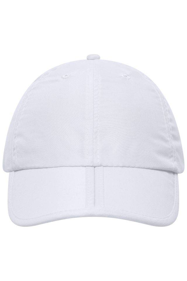6 Panel Pack-a-Cap Faltbares 6 Panel Cap aus weicher Microfaser weiß, Gr. one size