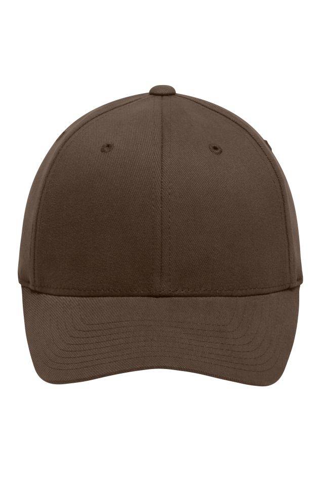 Original Flexfit® Cap Trendiges 6 Panel Cap ohne Verschluss braun, Gr. L/XL