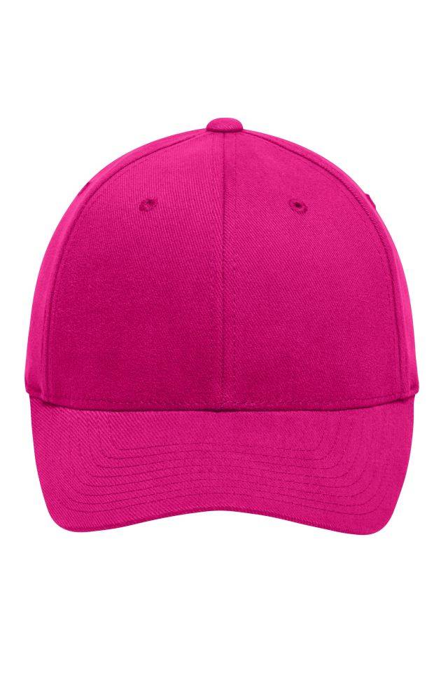 Original Flexfit® Cap Trendiges 6 Panel Cap ohne Verschluss pink, Gr. L/XL