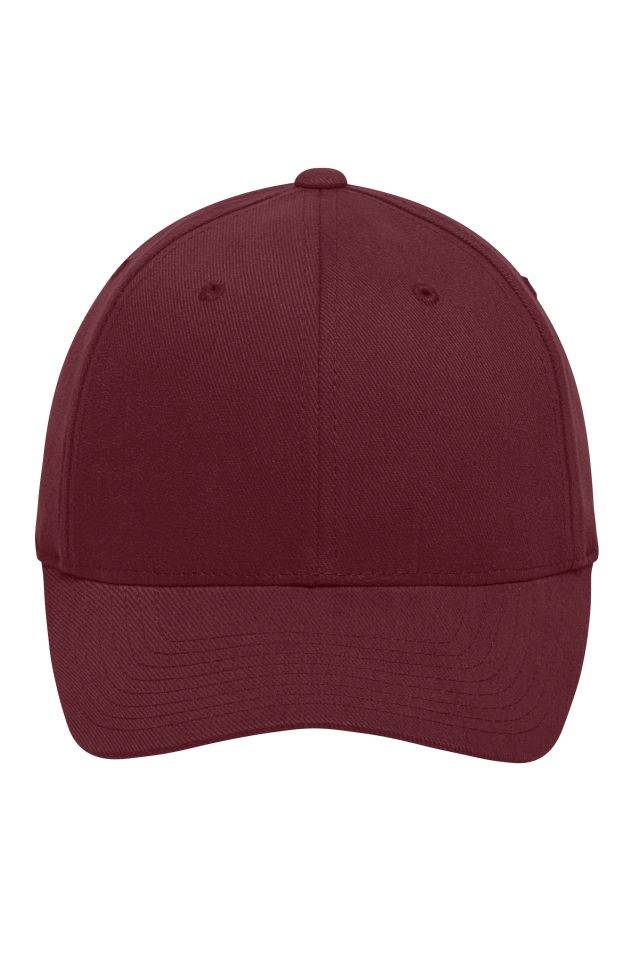 Original Flexfit® Cap Trendiges 6 Panel Cap ohne Verschluss rot/weinrot, Gr. S/M