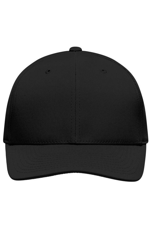 High Performance Flexfit® Cap Funktionelles 6 Panel Cap schwarz, Gr. S/M