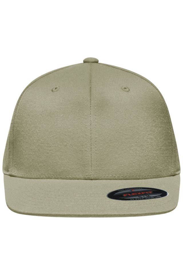 Flexfit® Flat Peak Cap 6 Panel Cap ohne Verschluss braun, Gr. S/M