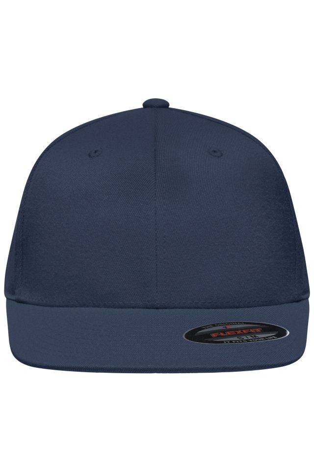 Flexfit® Flat Peak Cap 6 Panel Cap ohne Verschluss blau, Gr. S/M