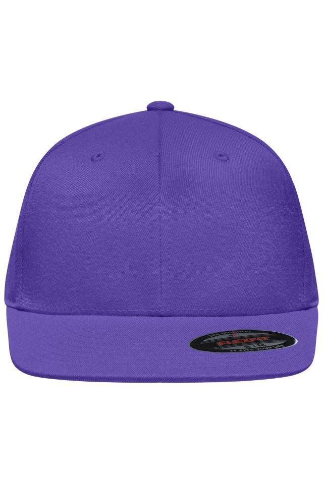 Flexfit® Flat Peak Cap 6 Panel Cap ohne Verschluss lila, Gr. L/XL
