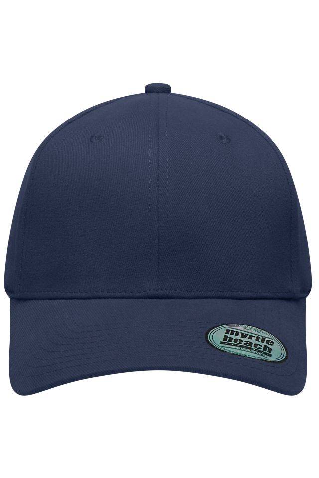 6 Panel Elastic Fit Baseball Cap Trendiges 6 Panel Cap ohne Verschluss blau, Gr. L/XL