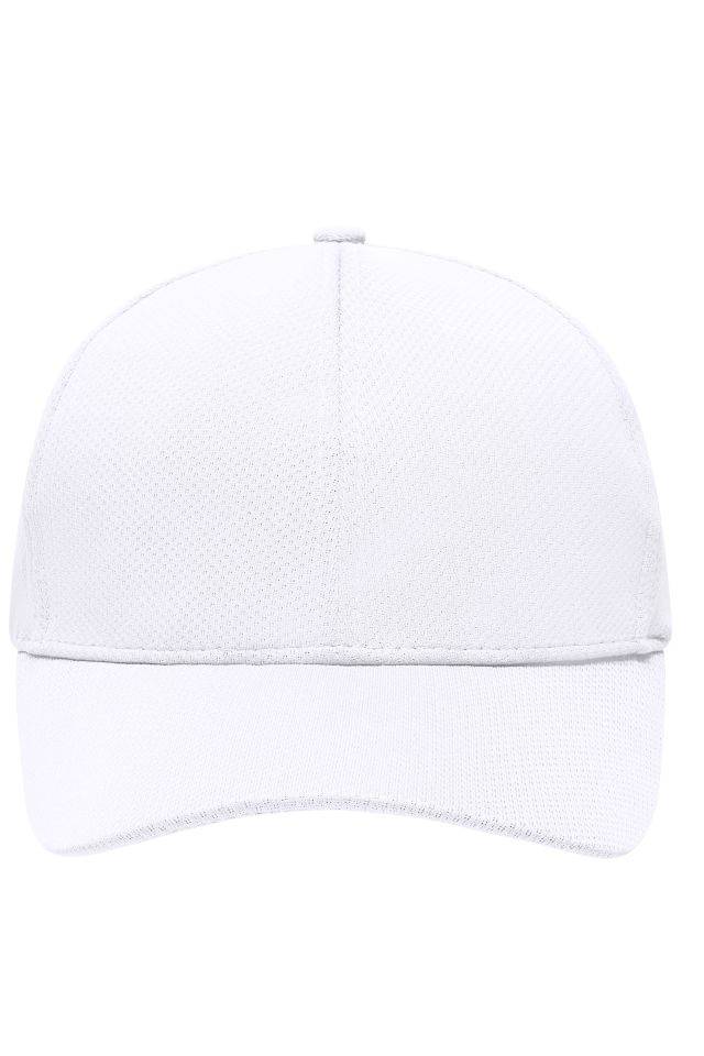 6 Panel Sport Mesh Cap Sportliche 6 Panel Cap aus weichem Meshmaterial weiß, Gr. one size