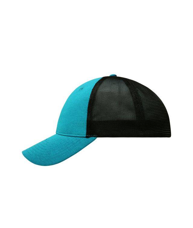 6 Panel Elastic Fit Mesh Cap Trendiges 6 Panel Mesh Cap blau/schwarz, Gr. S/M