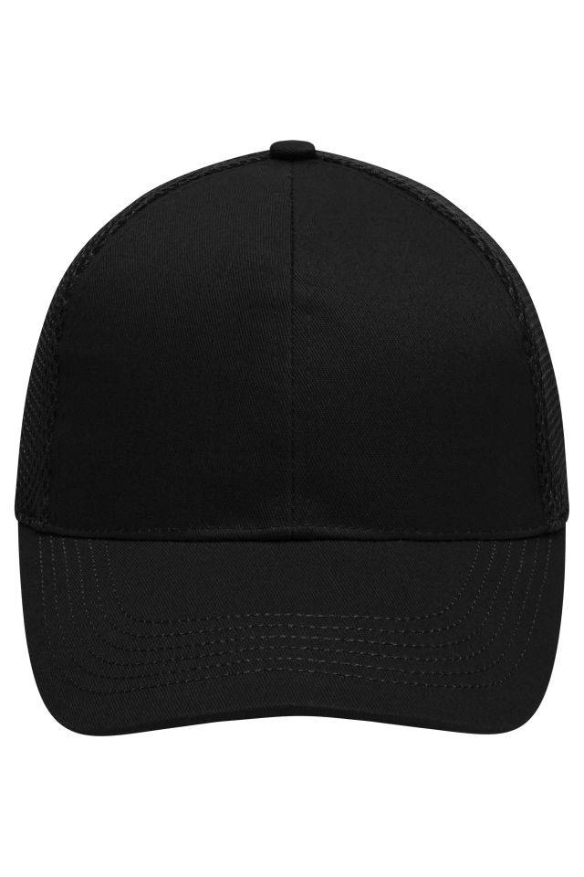 6 Panel Air Mesh Cap Hochwertiges 6 Panel Cap mit ungebürsteter Oberfläche schwarz, Gr. one size