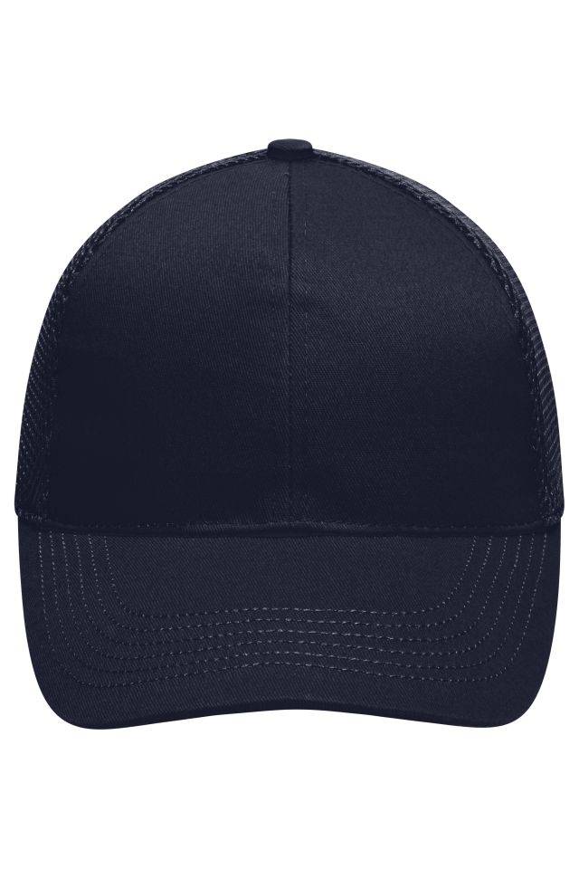 6 Panel Air Mesh Cap Hochwertiges 6 Panel Cap mit ungebürsteter Oberfläche blau, Gr. one size