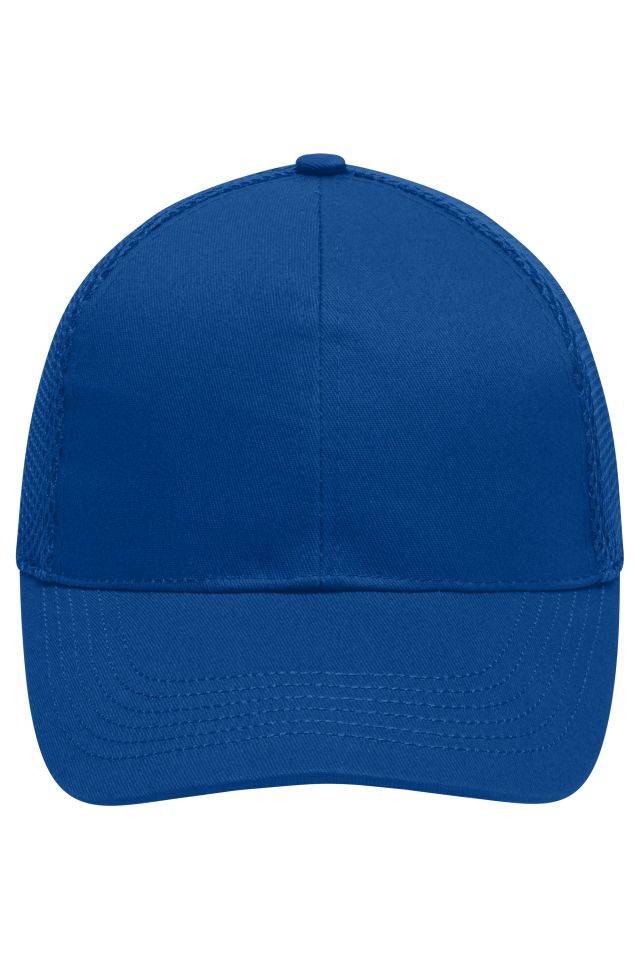 6 Panel Air Mesh Cap Hochwertiges 6 Panel Cap mit ungebürsteter Oberfläche blau, Gr. one size