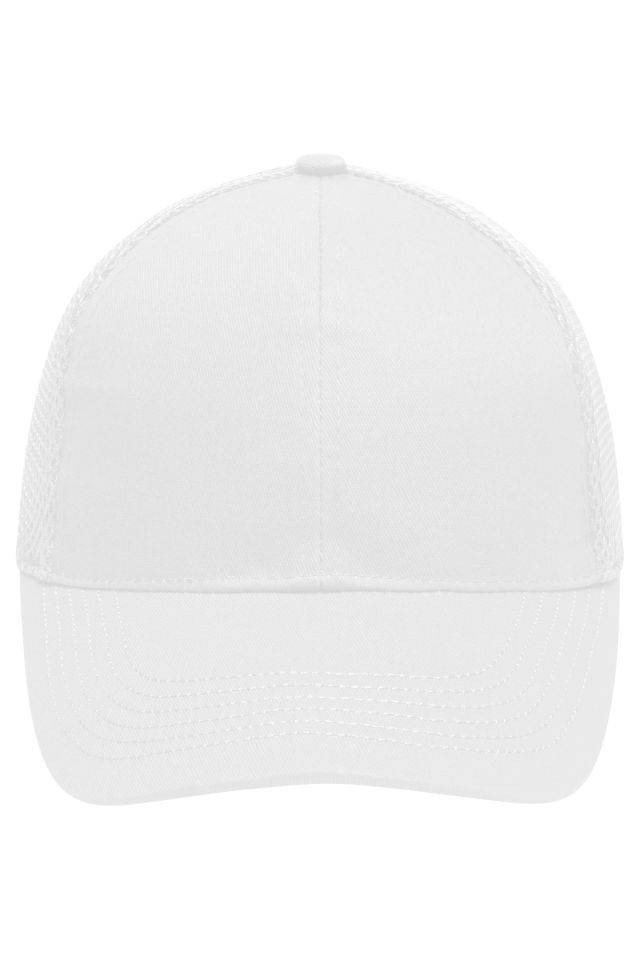 6 Panel Air Mesh Cap Hochwertiges 6 Panel Cap mit ungebürsteter Oberfläche weiß, Gr. one size