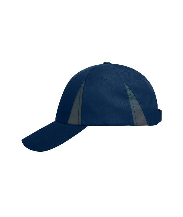 Safety Cap 6 Panel Cap mit reflektierenden Elementen ( ohne Schutzfunktion/ keine PSA ) blau, Gr. one size