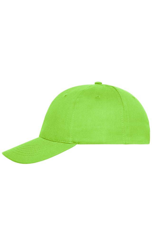 6 Panel Cap Bio Cotton 6 Panel Cap mit ungebürsteter Oberfläche grün, Gr. one size