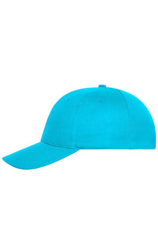 6 Panel Cap Bio Cotton 6 Panel Cap mit ungebürsteter Oberfläche blau, Gr. one size