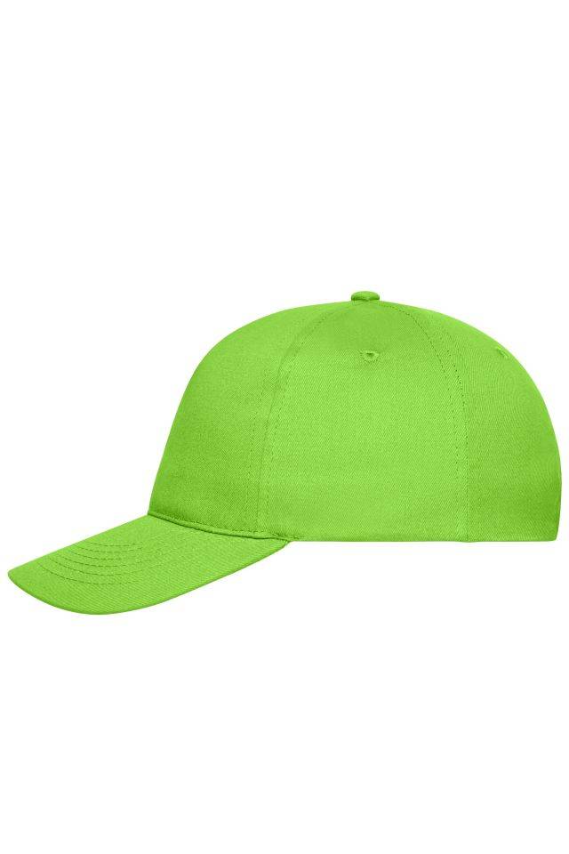 5 Panel Cap Bio Cotton 5 Panel Cap mit ungebürsteter Oberfläche grün, Gr. one size