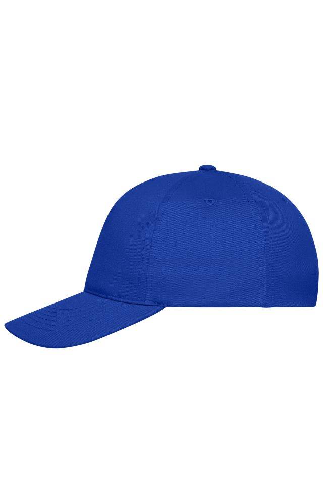 5 Panel Cap Bio Cotton 5 Panel Cap mit ungebürsteter Oberfläche blau, Gr. one size