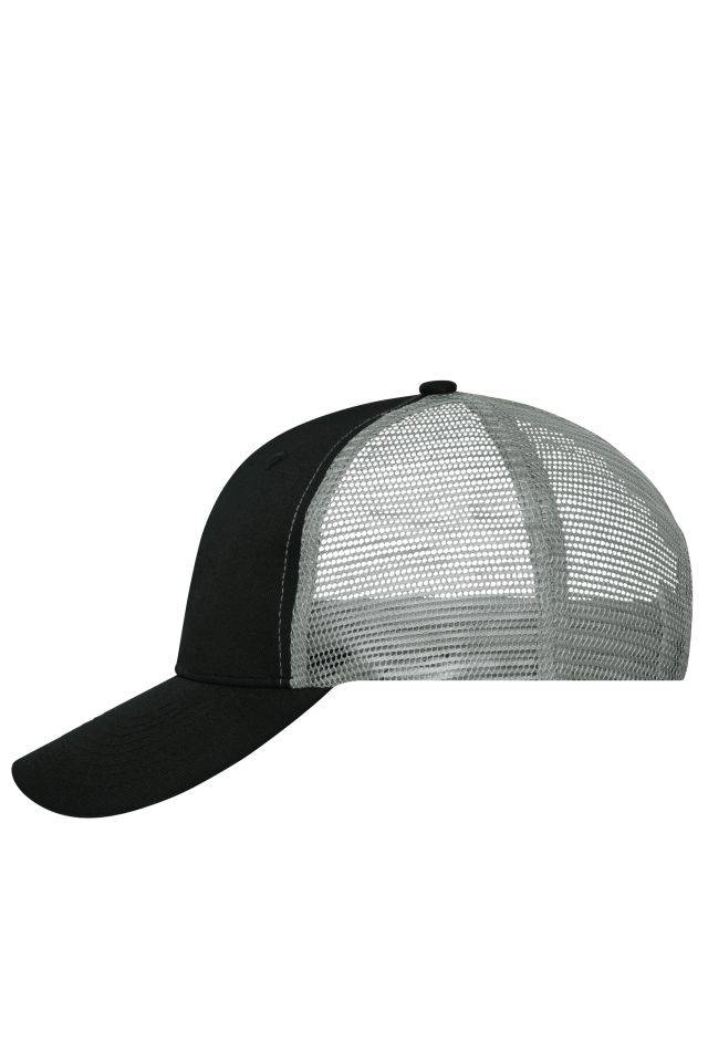 6 Panel Mesh Cap Trendiges 6 Panel Mesh Cap aus Polycotton schwarz/grau, Gr. one size