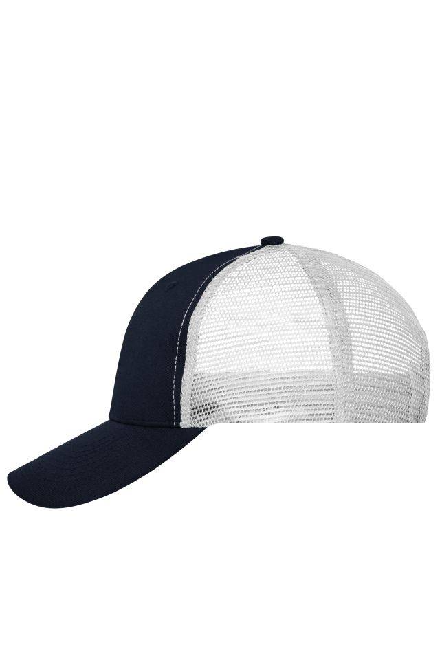 6 Panel Mesh Cap Trendiges 6 Panel Mesh Cap aus Polycotton blau/weiß, Gr. one size