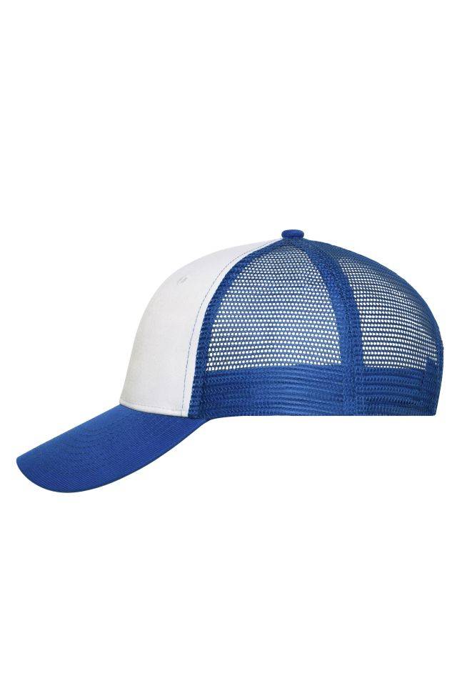 6 Panel Mesh Cap Trendiges 6 Panel Mesh Cap aus Polycotton weiß/blau, Gr. one size