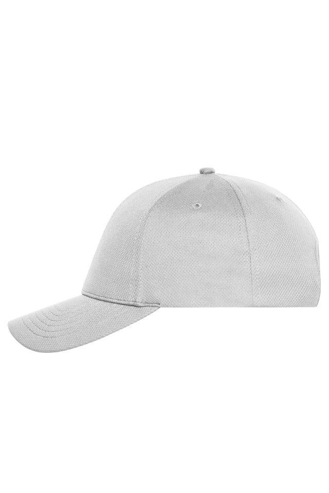6 Panel Sports Cap Sportliches 6 Panel Cap aus weichem Meshmaterial weiß, Gr. one size