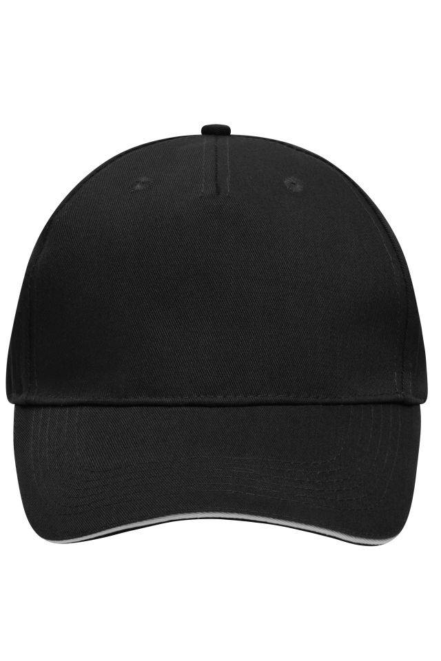 5 Panel Sandwich Cap Sandwich Cap in zahlreichen Farbvarianten schwarz/grau, Gr. one size