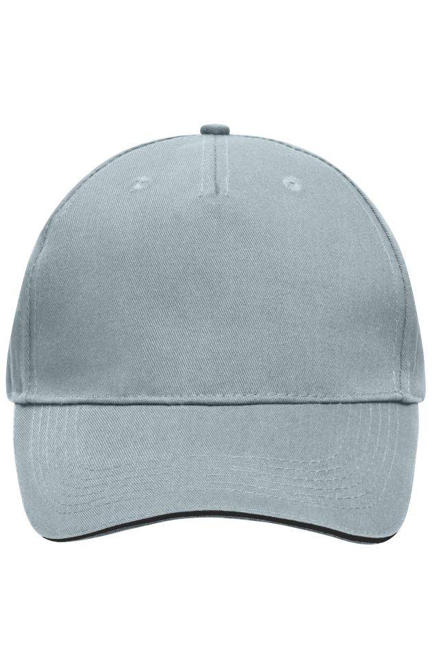 5 Panel Sandwich Cap Sandwich Cap in zahlreichen Farbvarianten schwarz/grau, Gr. one size