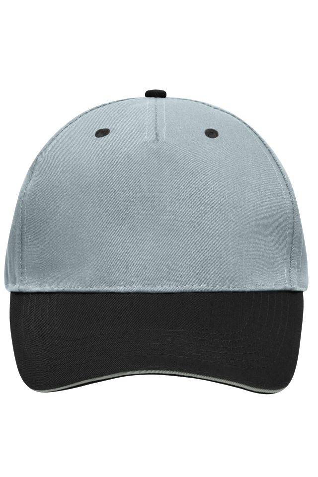 5 Panel Sandwich Cap Sandwich Cap in zahlreichen Farbvarianten schwarz/grau, Gr. one size