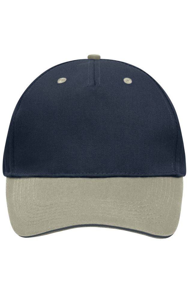 5 Panel Sandwich Cap Sandwich Cap in zahlreichen Farbvarianten blau/braun, Gr. one size