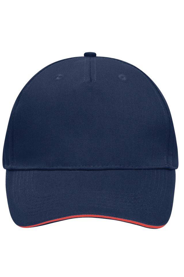 5 Panel Sandwich Cap Sandwich Cap in zahlreichen Farbvarianten rot/blau, Gr. one size