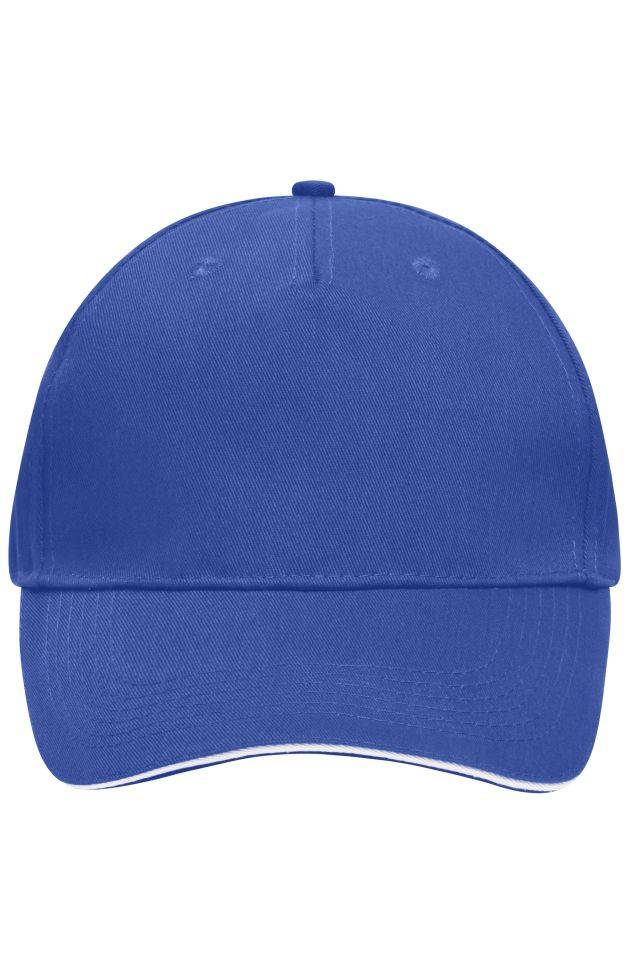 5 Panel Sandwich Cap Sandwich Cap in zahlreichen Farbvarianten weiß/blau, Gr. one size