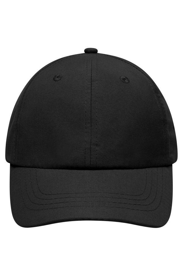 Laser Cut Cap Sportliche 8 Panel Cap aus weicher Microfaser schwarz, Gr. one size