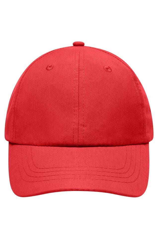Laser Cut Cap Sportliche 8 Panel Cap aus weicher Microfaser rot, Gr. one size