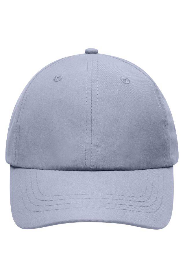 Laser Cut Cap Sportliche 8 Panel Cap aus weicher Microfaser grau, Gr. one size