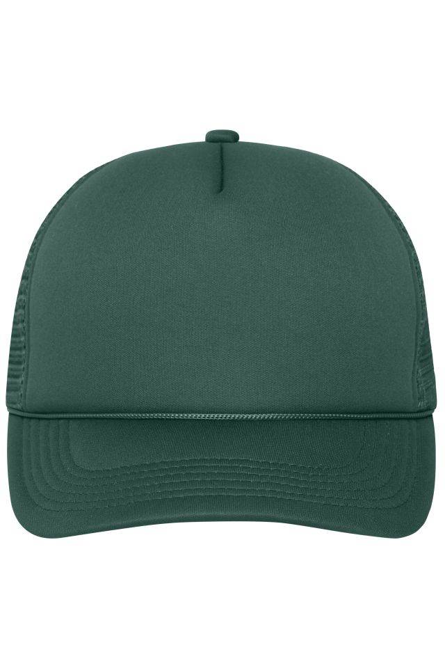 5 Panel Retro Mesh Cap 5 Panel Cap mit retrogetreuer Zierkordel über dem Schild grün, Gr. one size