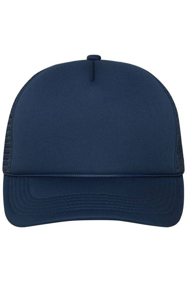 5 Panel Retro Mesh Cap 5 Panel Cap mit retrogetreuer Zierkordel über dem Schild blau, Gr. one size