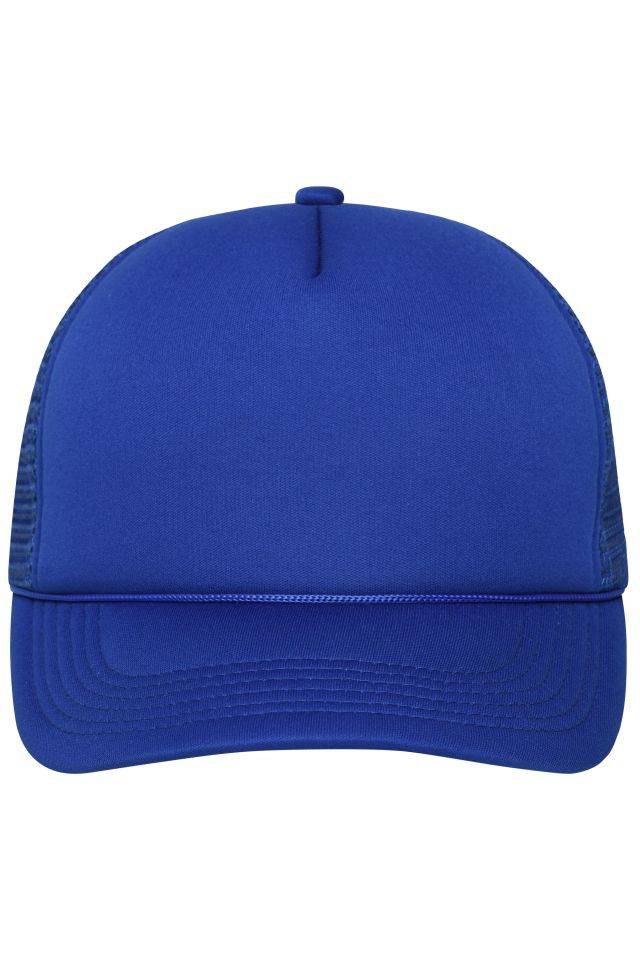 5 Panel Retro Mesh Cap 5 Panel Cap mit retrogetreuer Zierkordel über dem Schild blau, Gr. one size