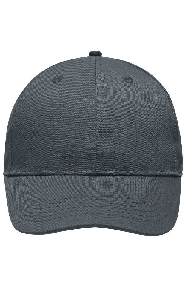 6 Panel Workwear Cap - STRONG - Hochwertige 6 Panel Cap grau, Gr. one size