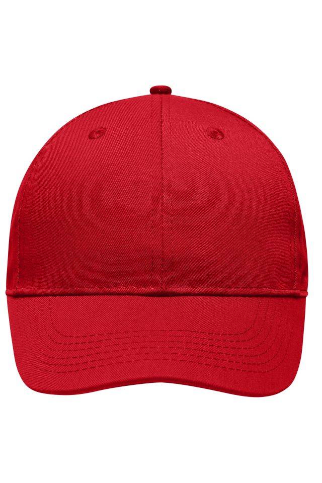 6 Panel Workwear Cap - STRONG - Hochwertige 6 Panel Cap rot, Gr. one size